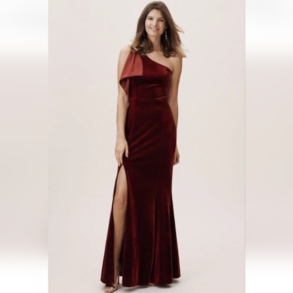 Anthropologie BHLDN Britta Velvet Dress Size 6